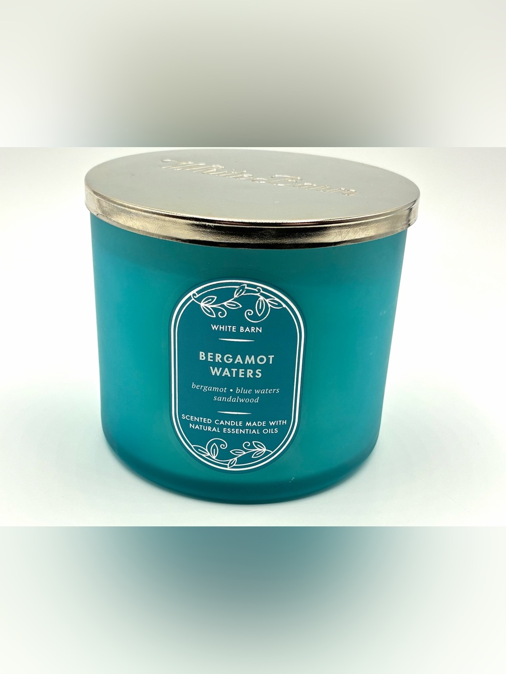 White Barn Bath & Body Works Bergamot Waters 3-Wick Candle 14.5 oz